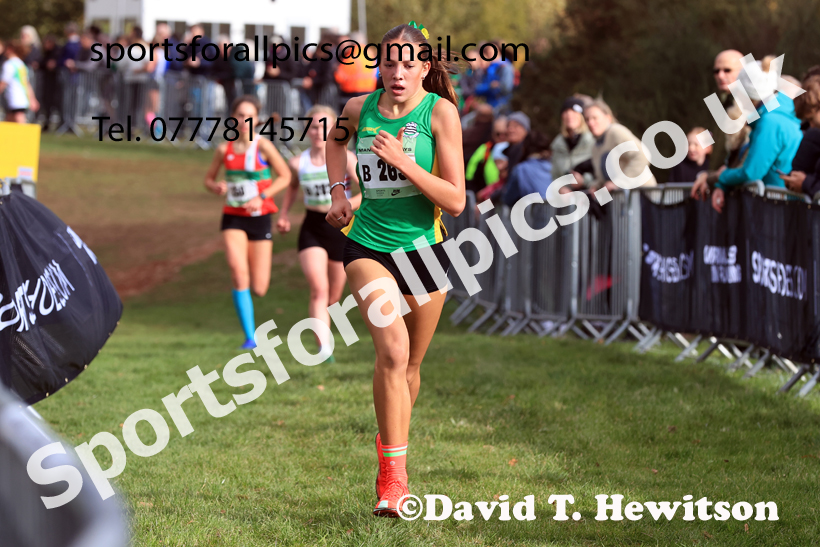 Womens Under-17s 2025 National Cross Country Relays, Berry Hill Park, Mansfield. Photo: David T. Hewitson/Sports for All Pics